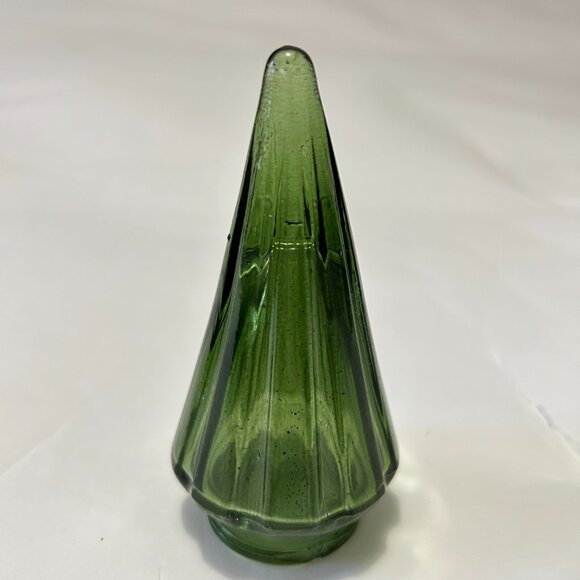 Lot of 4 Glass Christmas Tree Tealight Holders Votive Candle Decor Green & Clear - Picture 12 of 12